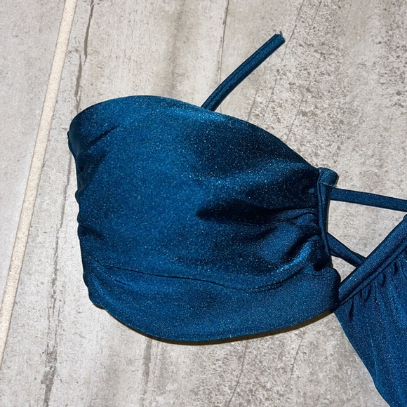 COPY - Neon teal bandeau style bikini top! - Picture 2 of 6